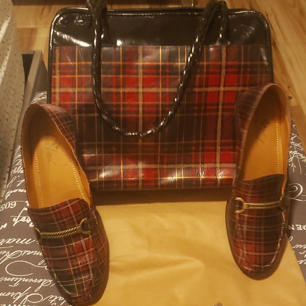 shoulder Purse and Shoes size 8